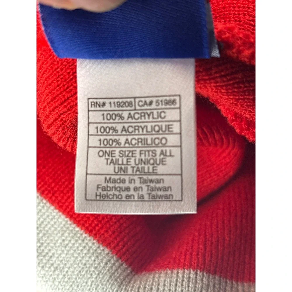 NY Giants Knit Beanie Hat Red Blue Gray‎ NFL Football Winter